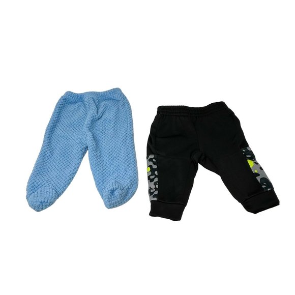 4 Pair Baby‎ Sweatpants - Blue, Black, Grey & Red - Size 3-6 Month - Picture 2 of 8